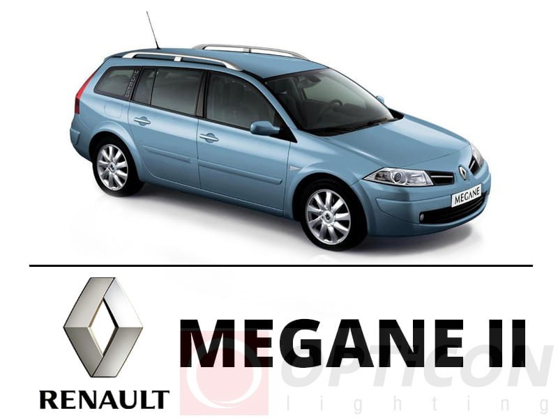 Renault Megane II - Zestaw oświetlenie kabiny LED Standard - 11 żarówek