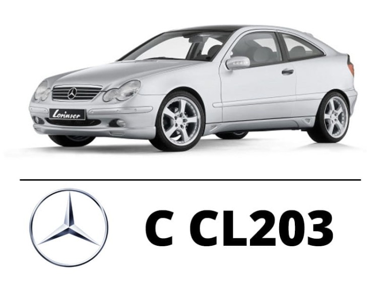 Mercedes Benz W203 Coupe - Zestaw oświetlenie kabiny LED 6000K Standard - 6 żarówek