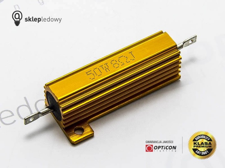 Rezystor - 50W / 8ohm dla Żarówek Led