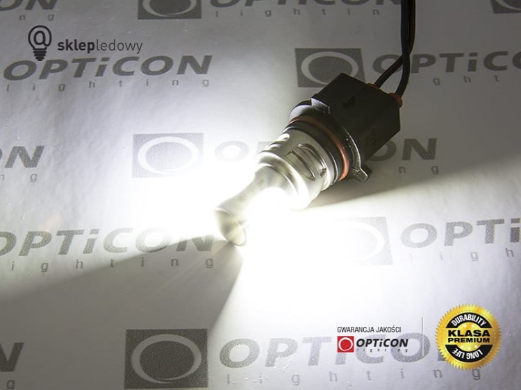Żarówka Led P13W 2x SMD CSP 12V Biały Zimny 6000K CANBUS OPTICON PREMIUM