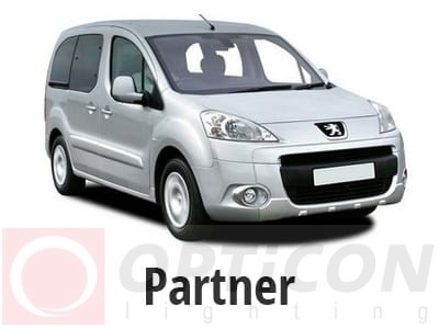 Peugeot Partner - Zestaw oświetlenie kabiny LED Standard - 4 żarówki 