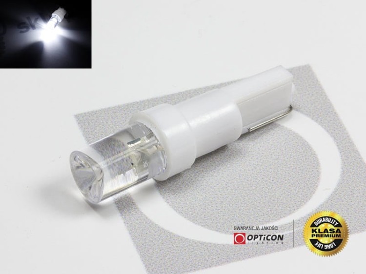 Żarówka T5 R5 Led 1xDip Walcowa W1,2W Biały Zimny