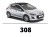 Peugeot 308 - Zestaw oświetlenie kabiny LED Premium 6000K - 5 żarówek