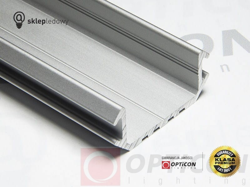  Profil LED P7 Srebrny Nawierzchniowy aluminium anodowany