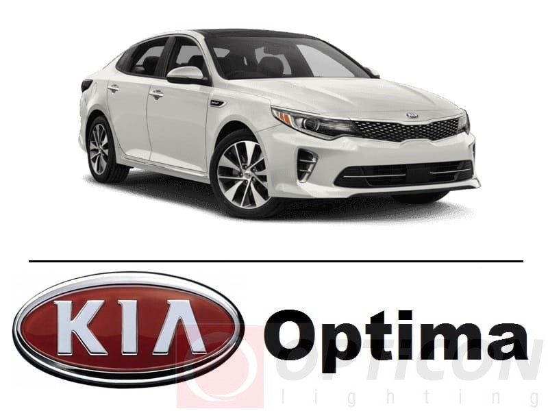 KIA Optima IV - Zestaw oświetlenie kabiny LED 6000K Standard - 8 żarówek