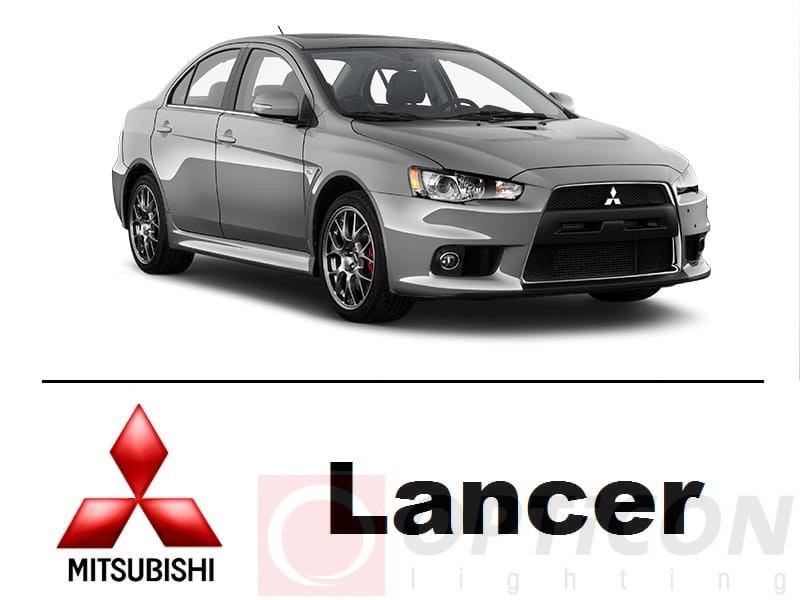 Mitsubishi Lancer VIII - Zestaw oświetlenie kabiny LED 6000K Standard - 6 żarówek