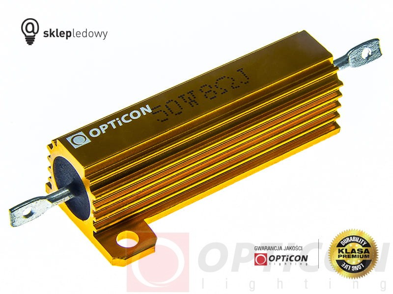Rezystor - 50W / 8ohm dla Żarówek Led