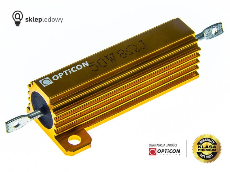 Rezystor - 50W / 8ohm dla Żarówek Led