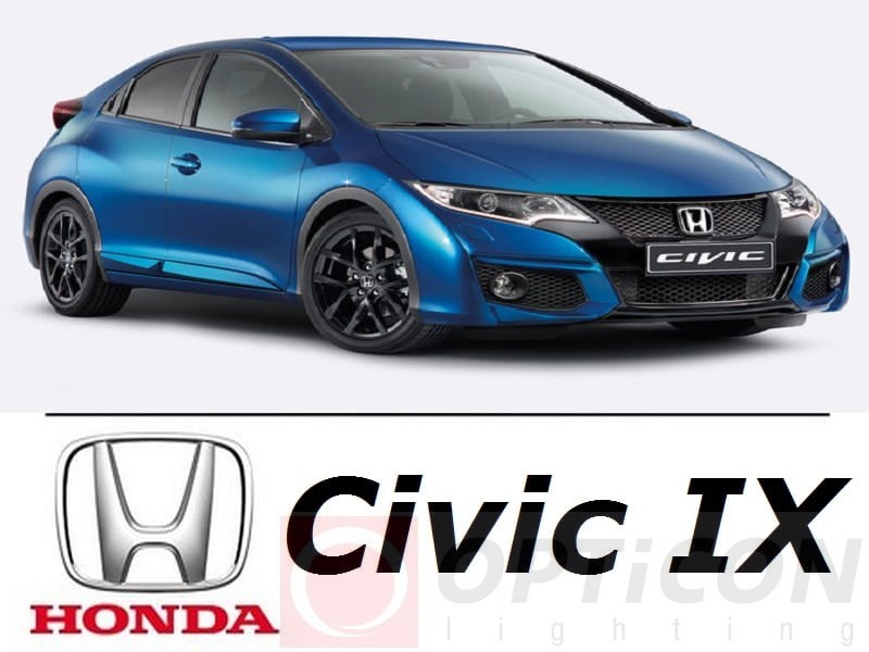 Honda Civic IX - Zestaw oświetlenie kabiny LED 6000K Standard - 6 żarówek