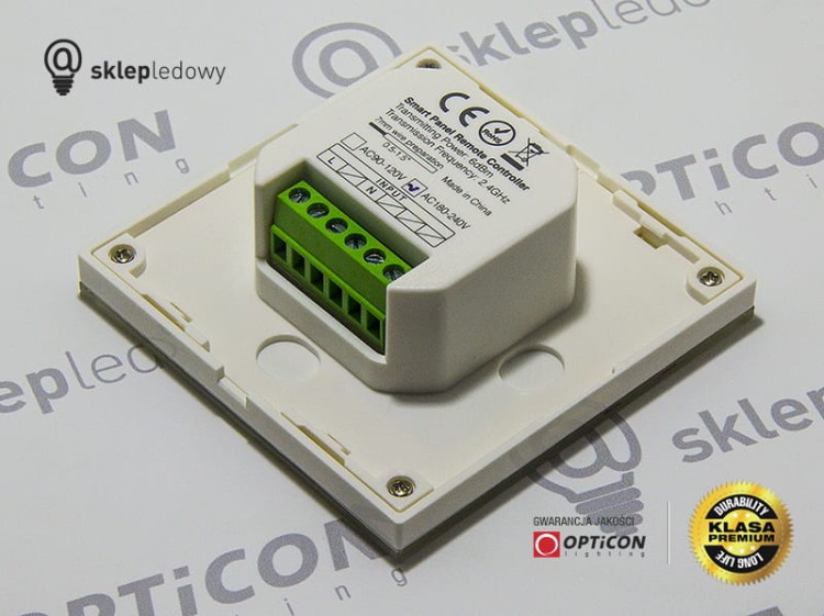 Panel Naścienny Mi-Light MONO / CCT / RGB / RGBW 4x Strefowy Radiowy 2,4G - 230V AC