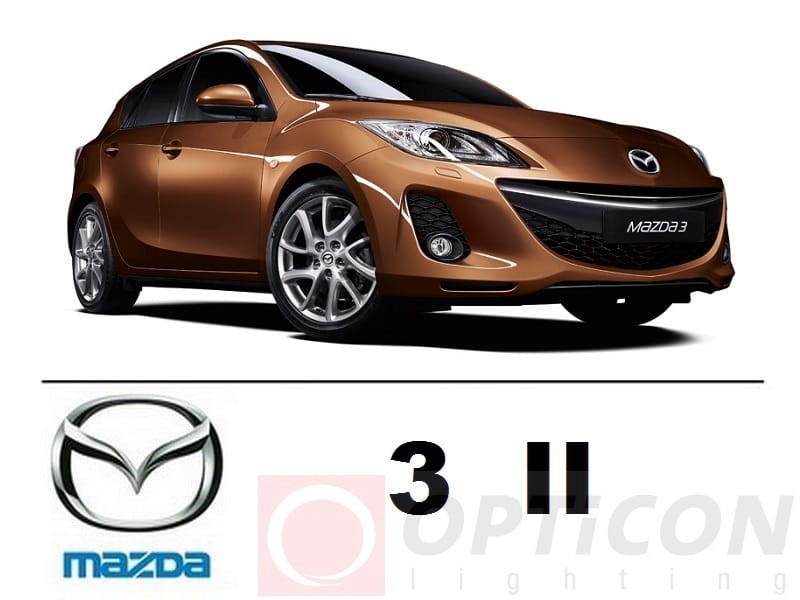 Mazda 3 II - Zestaw oświetlenie kabiny LED 6000K Premiun - 6 żarówek