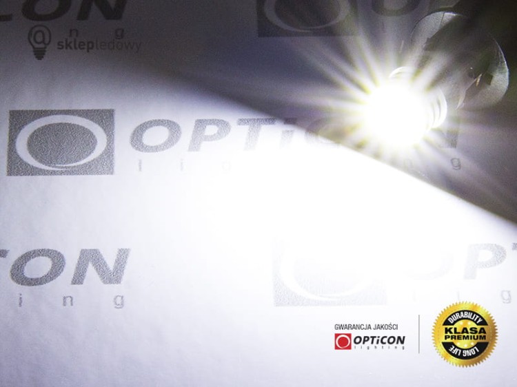 Żarówka Led W5W T10 4x SMD 3030 12V CANBUS Biały Zimny 6000K OPTICON PREMIUM