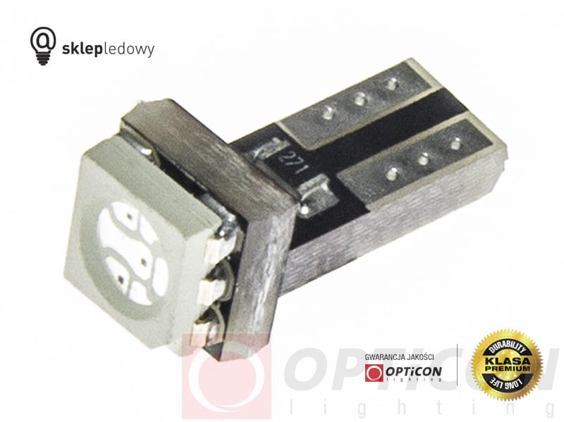 Żarówka Led T5 R5 1x SMD5050 12V W1,2W Czerwony