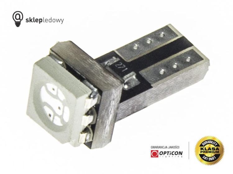 Żarówka Led T5 R5 1x SMD5050 12V W1,2W Niebieski