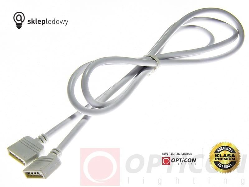 Konektor do Taśm Led 4pin-4pin 100cm - Połączenie dwóch Taśm