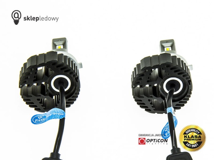 Jeep Cherokee KL - Światła mijania LED HIR2 9012 25W 12-24V DC 5000lm 6500K OPTICON - zestaw 2 sztuki