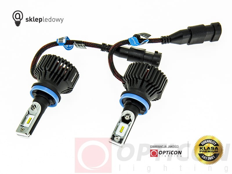 BMW 5 F10 - Światła Przeciwmgłowe LED H8 / H11 30W OPTICON 12V DC 8000lm 6500K - zestaw 2 sztuki