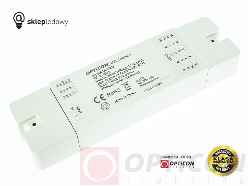 Sterownik OPTICON MULTI Strefowy 24A 12V / 24V DC 2,4G