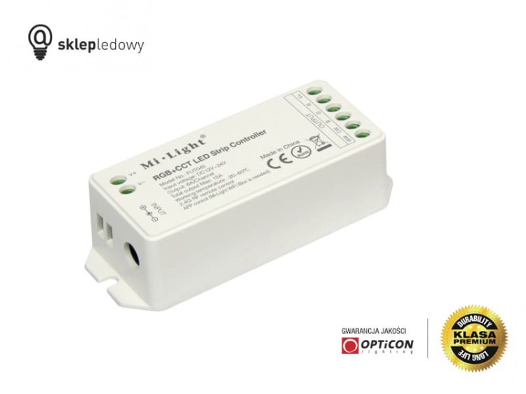 Sterownik Taśm LED MiLight RGB+CCT FUT045 15A 12V / 24V DC Radiowy 2,4G
