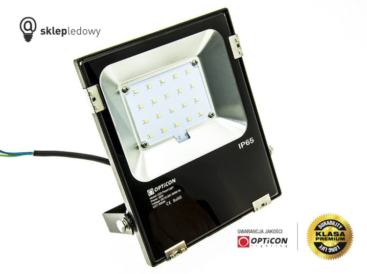 Naświetlacz LED 30W 10-30V DC 2600lm Halogen Biały Zimny 6000K OPTICON