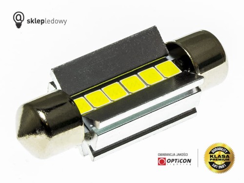 Audi - Oświetlenie tablicy rejestracyjnej LED Żarówka C5W 36mm Opticon PREMIUM - 1 sztuka