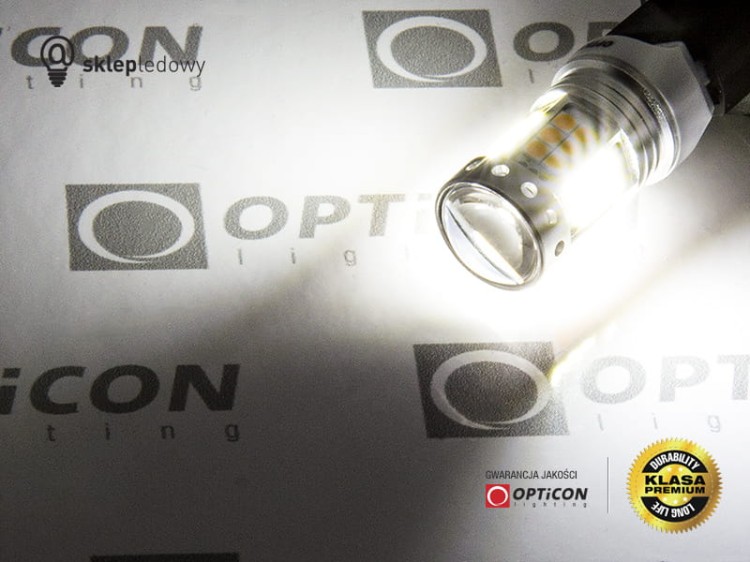 Żarówka Led P21/5W Bay15d 1157 42x SMD 3030 DUAL COLOR 18/24 CW OPTICON PREMIUM
