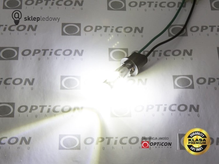 Żarówka Led W16W T15 12V DC 16x CREE SMD Biały Zimny 6000K CANBUS OPTICON PREMIUM