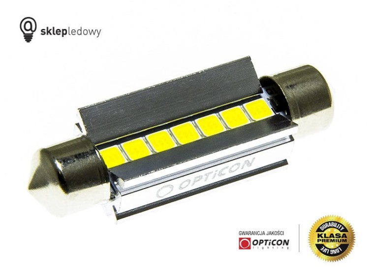 BMW - Oświetlenie bagażnika Żarówka LED C10W 42mm Opticon PREMIUM - 1 sztuka