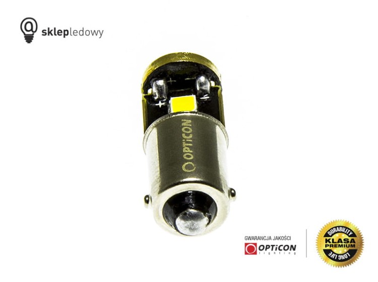 Żarówka Led T4W Ba9s 3x SMD3030 12V CANBUS Biały Zimny 6000K OPTICON Premium