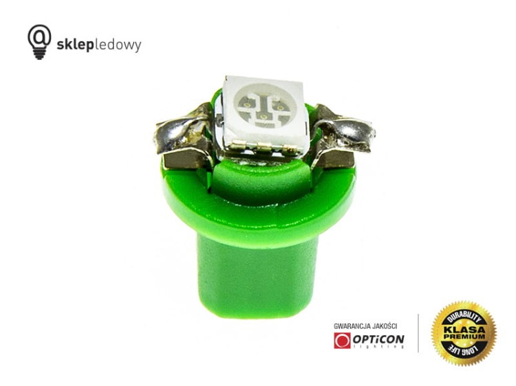 Żarówka Led Bx8.5d 1x SMD5050 12V W1,2W Zielony