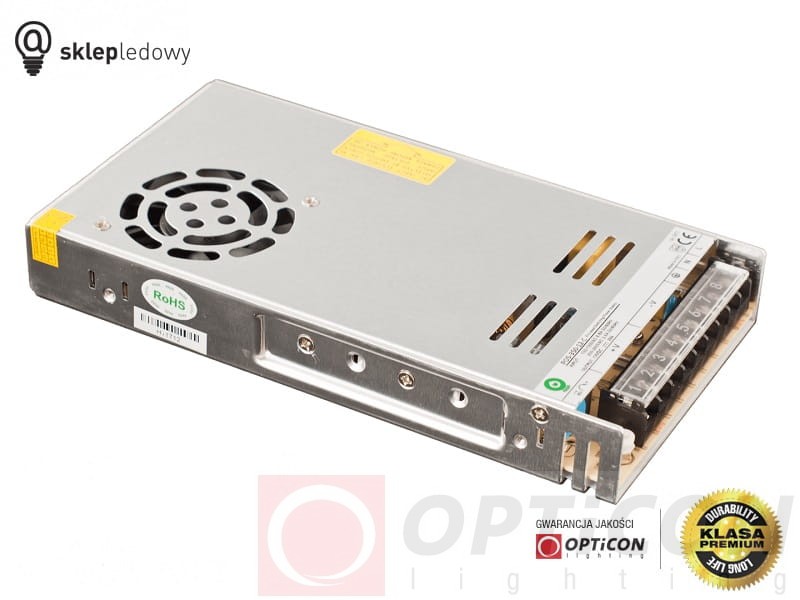 Zasilacz POS Power POS-350-12-C 14,5A 350W do Taśm Led z 230V do 24V Modułowy IP20