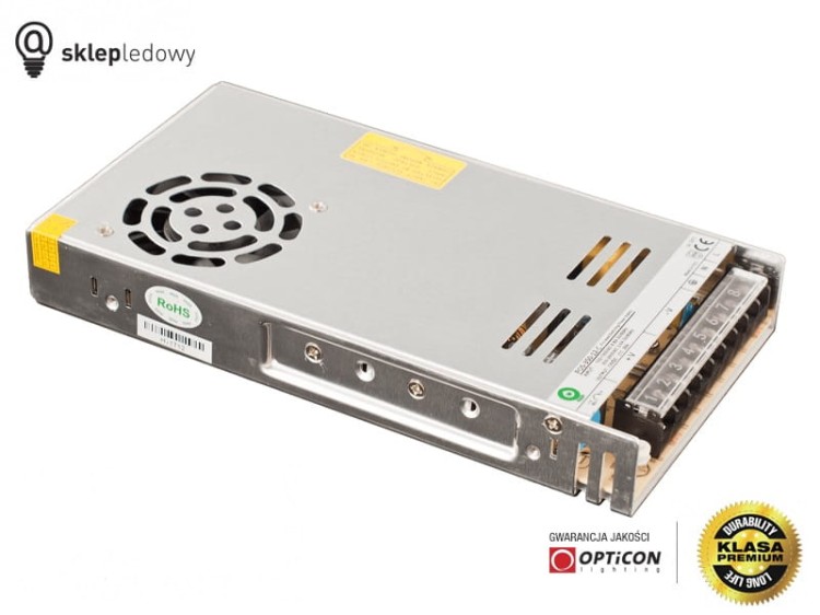 Zasilacz POS Power POS-350-12-C 14,5A 350W do Taśm Led z 230V do 24V Modułowy IP20
