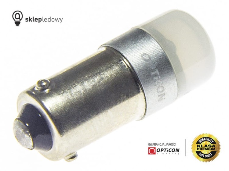 Żarówka Led H6W Bax9s SMD3030 12V Biały Ciepły 3000K