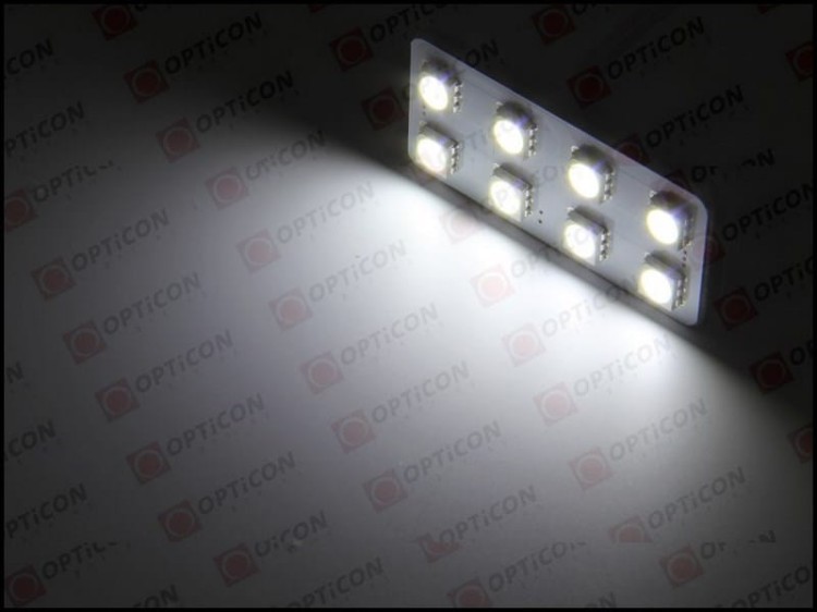 Panel Led 8x SMD 5050 W5W T10 C5W C10W 12V Biały Zimny