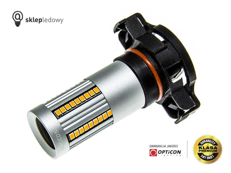 Żarówka Led PSy24W PG20/4 24W 66x SMD2016 12V Pomarańczowy OPTICON PREMIUM