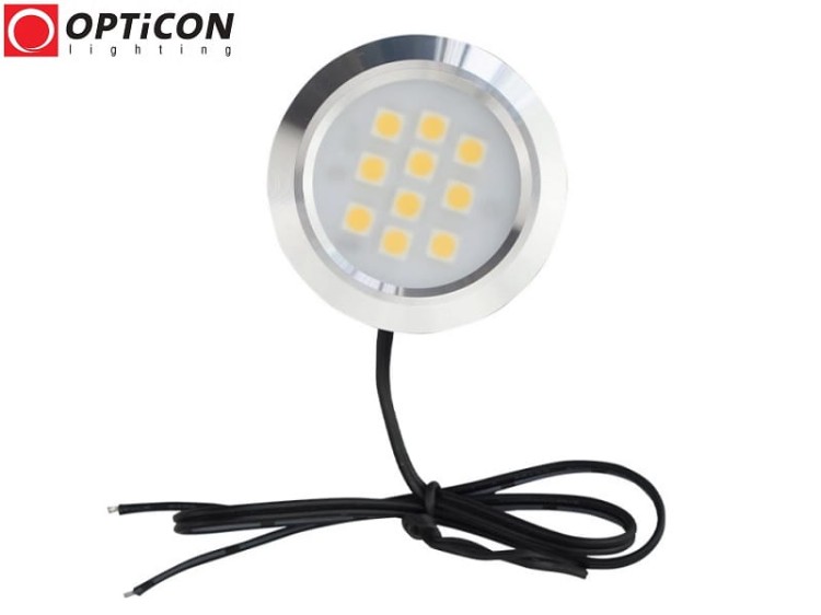 Lampa Meblowa LED 2W 230V AC 200lm Biały Ciepły 3000K OPTICON