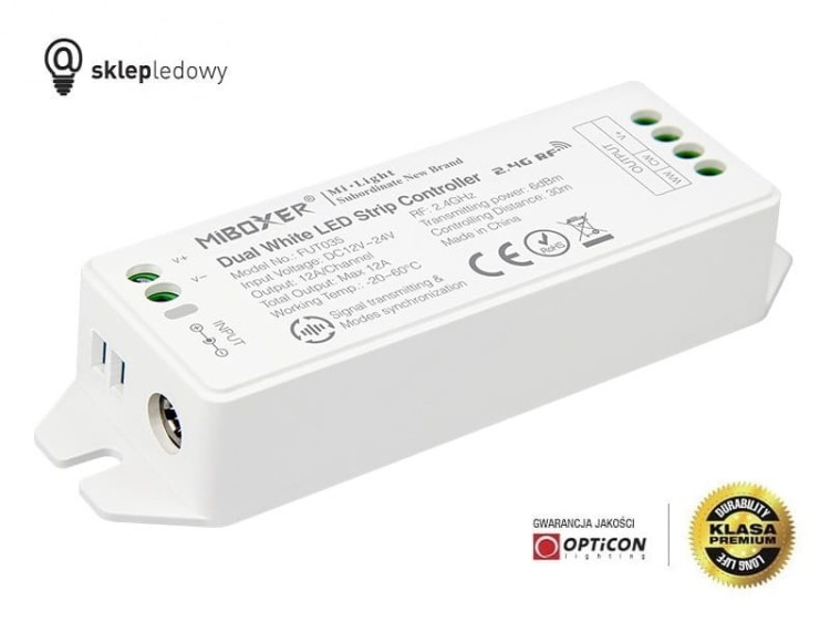 Sterownik Mi-Light CCT FUT035 Strefowy 12A 12V / 24V DC 2,4G