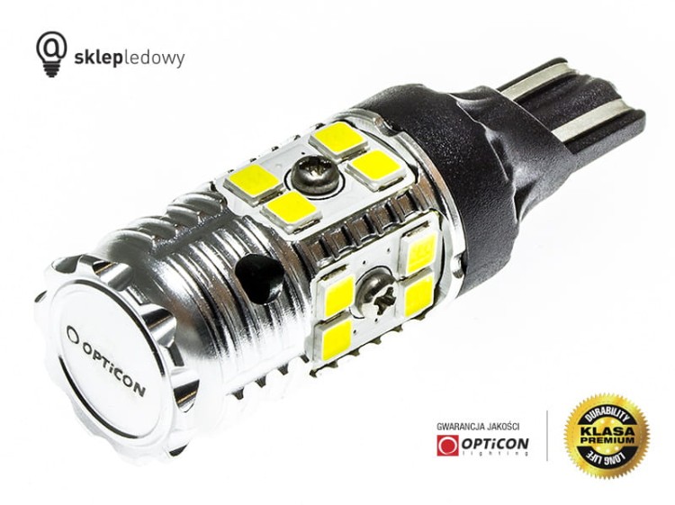 Skoda Scala - Światło wsteczne / cofania LED W16W T15 Opticon Premium - 1 żarówka