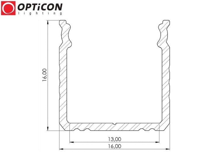 Profil LED S3 Srebrny aluminium anodowane - 1 metr