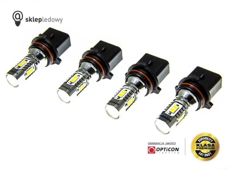 AUDI A4 B8 - Światła do jazdy dziennej LED DRL P13W OPTICON Standard - Zestaw 4 żarówki