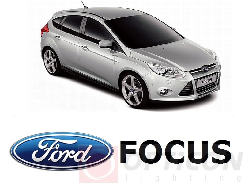 Ford Focus III - Zestaw oświetlenie kabiny LED 6000K Standard - 7 żarówek