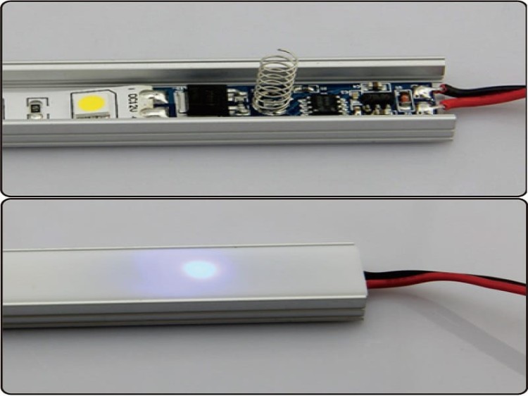 Włącznik Dotykowy dla Taśm LED 8A 12V / 24V DC ON/OFF + Ściemniacz