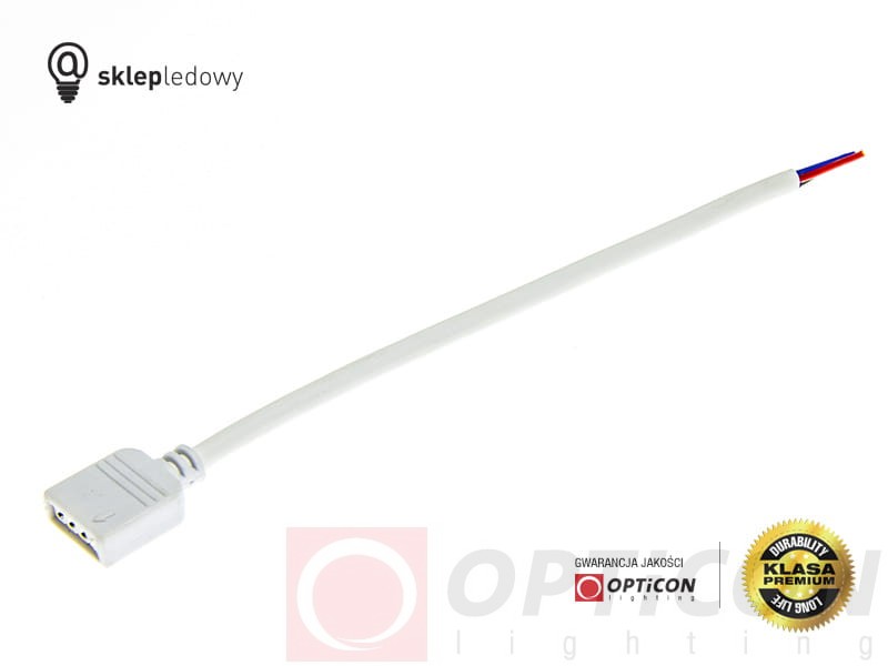Konektor do Taśm Led RGB 10mm 4pin żeński - Połączenie ze sterownikiem