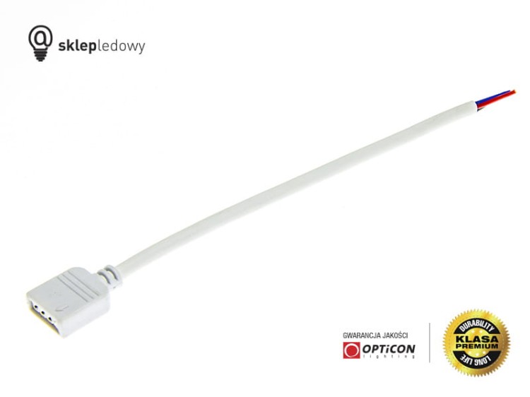 Konektor do Taśm Led RGB 10mm 4pin żeński - Połączenie ze sterownikiem