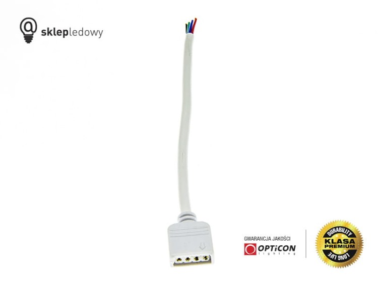Konektor do Taśm Led RGB 10mm 4pin żeński - Połączenie ze sterownikiem
