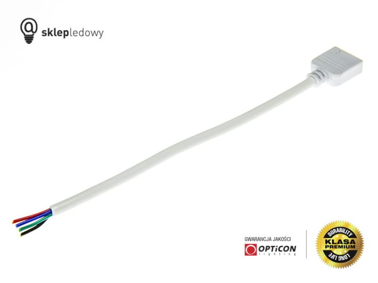 Konektor do Taśm Led RGB 10mm 4pin żeński - Połączenie ze sterownikiem