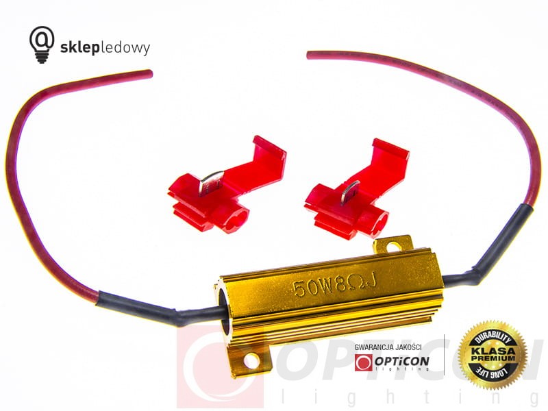 Rezystor - 50W / 50ohm dla Żarówek Led - Szybki zestaw