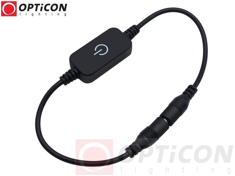 Włącznik LED Dotykowy 4A 12V / 24V DC ON/OFF + Ściemniacz - Czarny