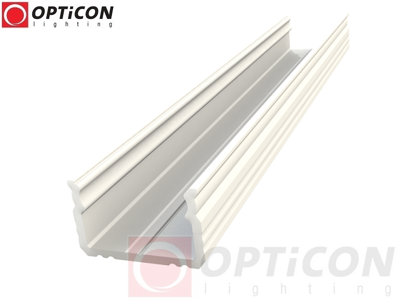 Profil LED S2 Biały aluminium anodowane - 1 metr