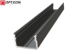 Profil LED S2 Czarny aluminium anodowane - 1 metr